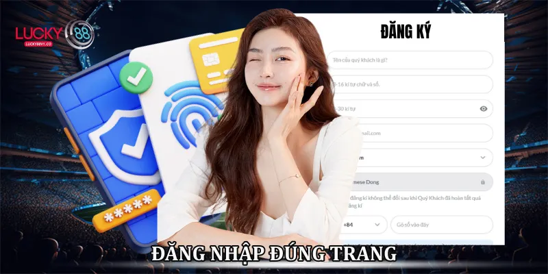 Đăng nhập đúng trang 